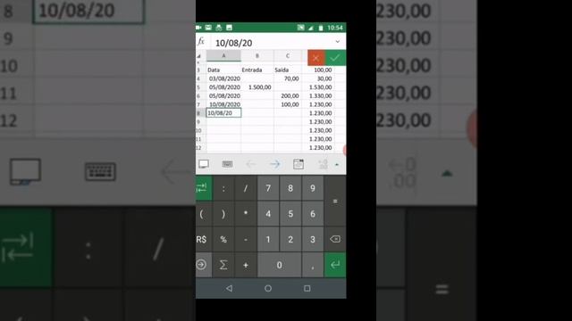 Excel celular Android смотреть онлайн