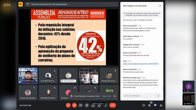 Transmissão ao vivo de Alides Baptista Chimin Junior смотреть онлайн