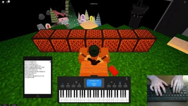 C418 - Wet Hands | Roblox Virtual Piano Visualizations 2 (Minecraft Music)