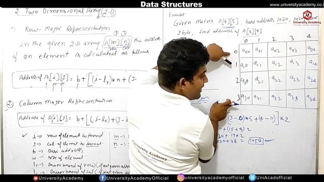 DSUC8: Row Major and Column Major Representation of Two Dimensional Array|Calculate Address 2D Arra смотреть онлайн