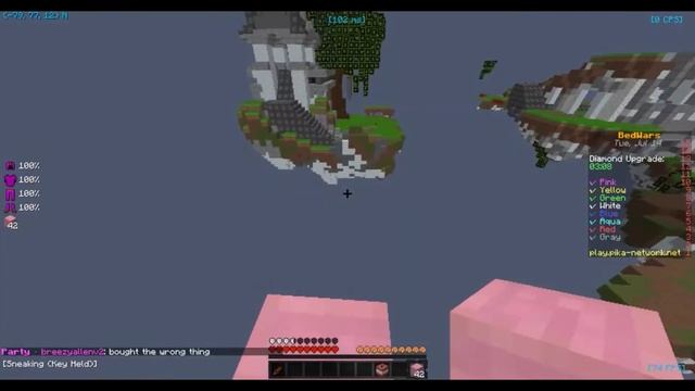 Bedwars... But I'm against HACKERS! w/ breezyallen | Minecraft Bedwars смотреть онлайн
