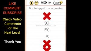 Brain Test Day 19 Pick The Biggest Number Possible.