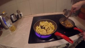 готовим жареные мидии с картошкой