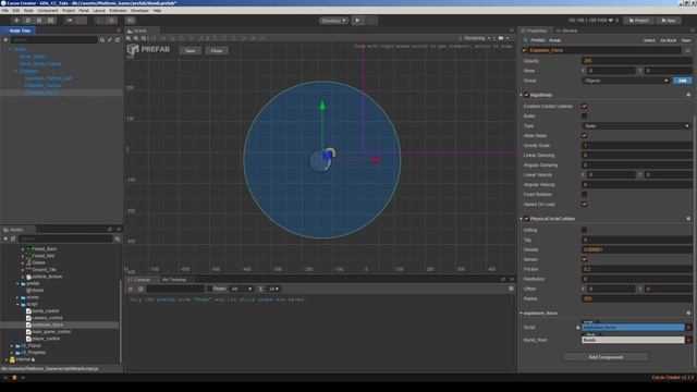 Cocos Creator - Explosion Effects on Physics Bodies смотреть онлайн
