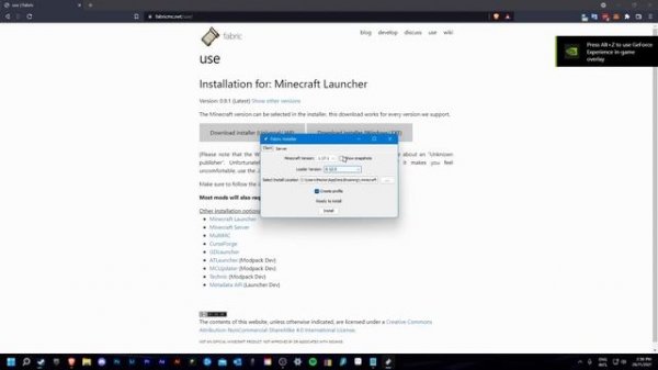 Updating The Minecraft Fabric Loader for 1.18/1.19 2021 (Fix Fabric Failed to launch!)