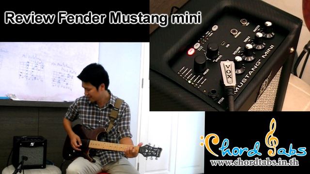 Review Fender Mustang Mini by www.chordtabs.in.th смотреть онлайн