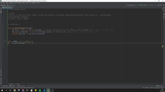 Palindrome check in Python (Coding No Voice) смотреть онлайн