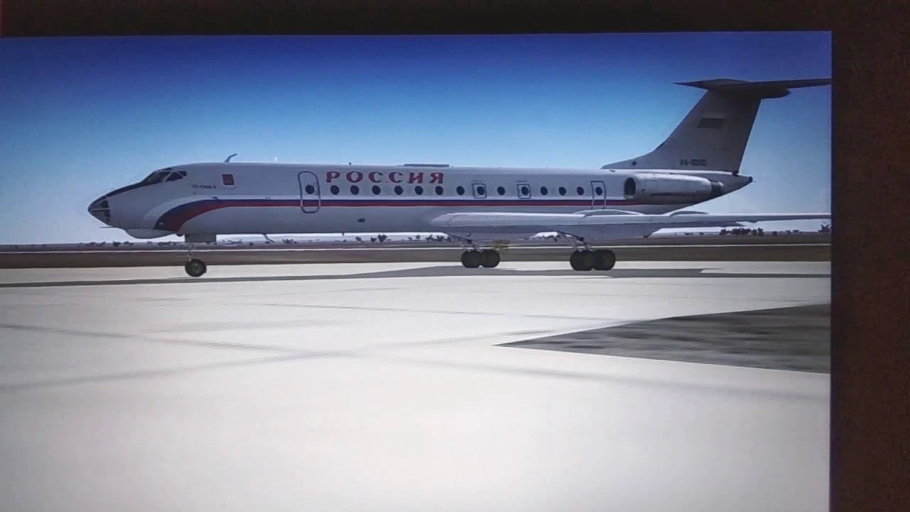 Tu-134 engine test смотреть онлайн
