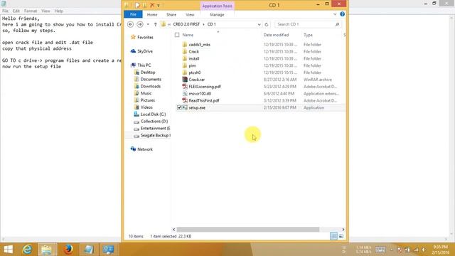 PTC Creo parametric 2.0 Installation Guide ( Check Description for Crack File) смотреть онлайн