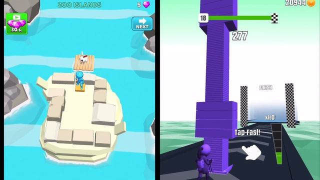 Stacky Dash | Stack Colors! - ALL LEVELS iOS/Android Gameplay смотреть онлайн