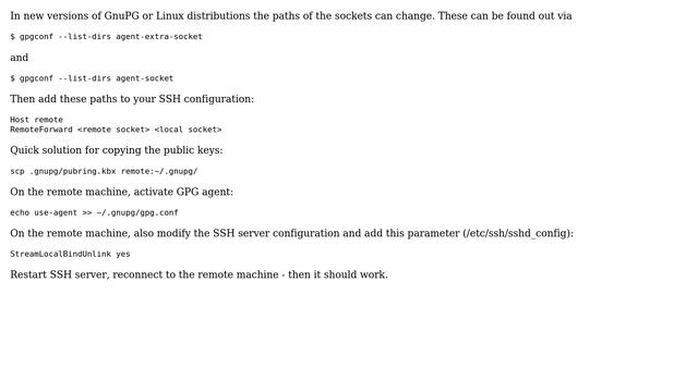 How can I forward a gpg key via ssh-agent? (6 Solutions!!) смотреть онлайн
