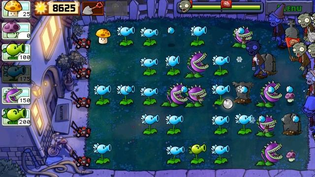 Plants Vs Zombies ночной режим (прохождение) смотреть онлайн