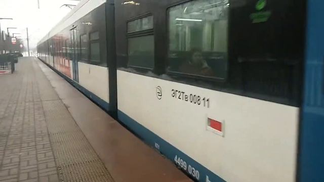 ЭС2ГП-010 Ласточка и ЭГ2ТВ-008 Иволга 1.5 ЦППК Перекраска МЦД На станции Калитники смотреть онлайн