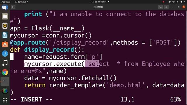 Flask display specific record from PostgreSQL смотреть онлайн