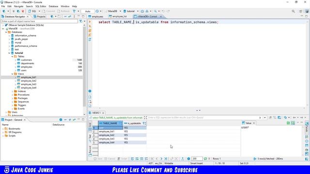 Updatable View | MariaDB Tutorial for Beginners смотреть онлайн