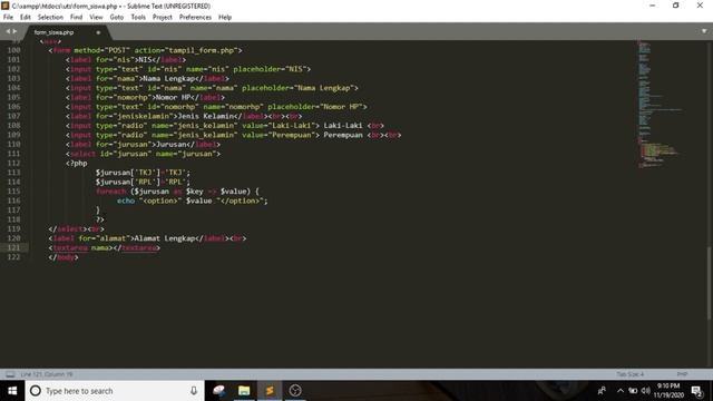 How to make home php and form siswa with css смотреть онлайн