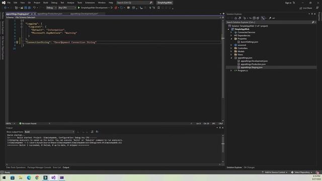 ASP.NET CORE - Environments Configuration With AppSettings смотреть онлайн