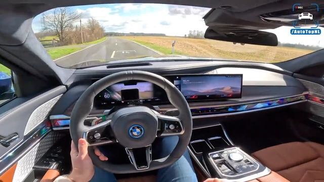 2023 BMW 7 SERIES I7 XDrive60 REVIEW On AUTOBAHN & Passenger Experience W/ CINEMA SCREEN