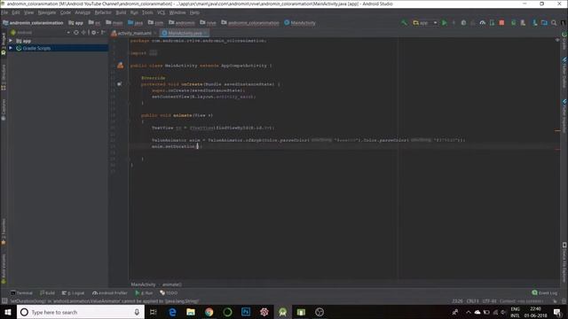 Android Studio - Color Animation and Disco Lights! смотреть онлайн