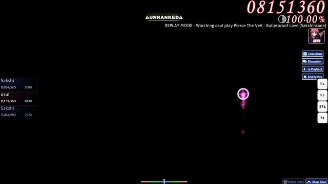 Pierce The Veil - Bulletproof love; Osu! map by Sakshi. смотреть онлайн