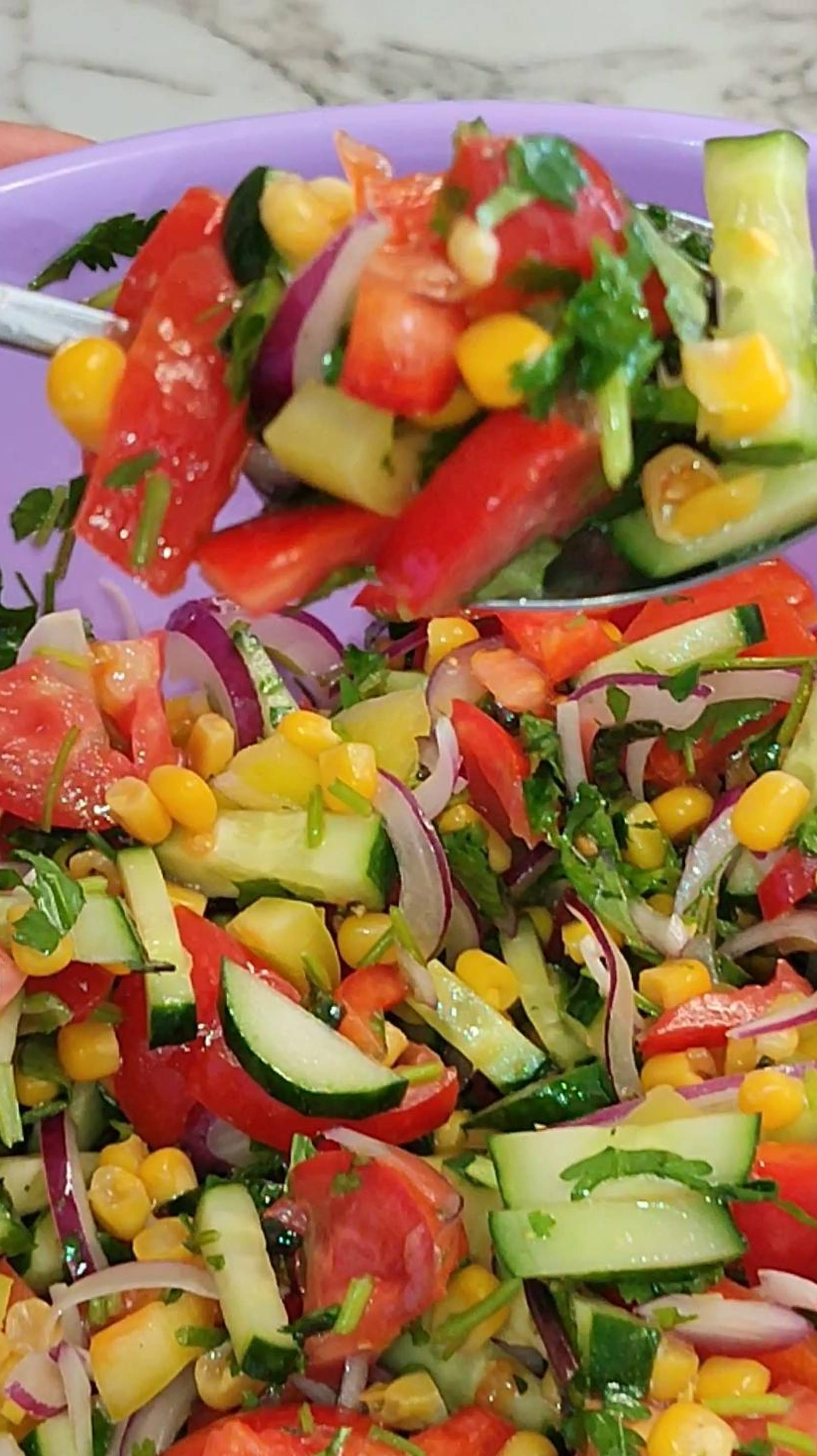 Супер быстрый, яркий и вкусный салат за 3 секунды, из того, что есть дома!  #рецепты