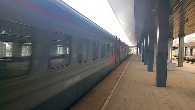 Гость из Горьковского направления на Киевском направлении. обкат ЭД4М-0345 по "Маршруту Реутов-Нара смотреть онлайн