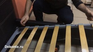 Сборка кровати «Чёрная роза» с подъемным механизмом и ящиком