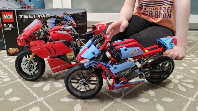 Lego Technic Moto 42036 vs 42107 смотреть онлайн