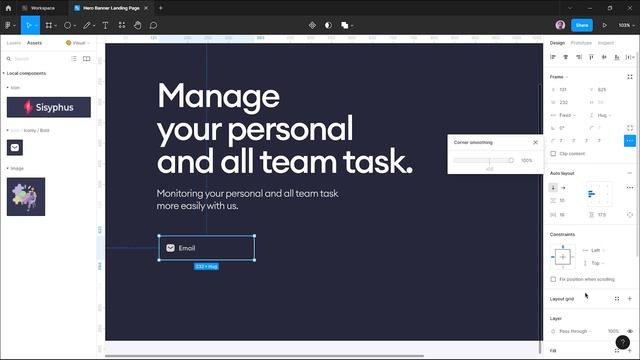 Hero Banner Landing Page in Figma - UI Speed Design | Week - 24 смотреть онлайн