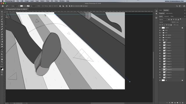 Grain And Noise Texture Illustration Process