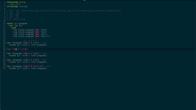 Common Lisp Project 1: Turing Machine, Part 1 смотреть онлайн