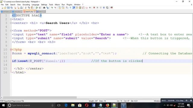 How to perform Search and display the matching results using PHP & MySQL | Billu Gorai смотреть онлайн