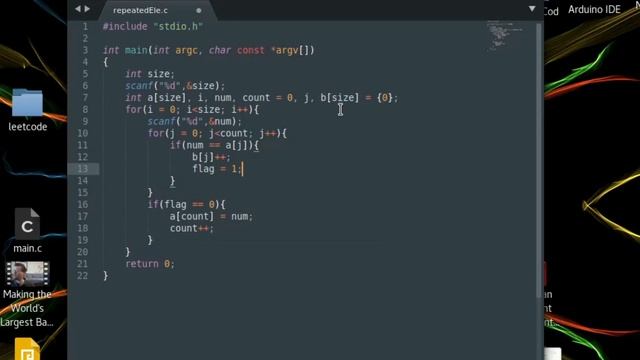 Count repeated numbers in an array in c | a little coding смотреть онлайн