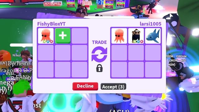 I traded a NEON OCTOPUS in A RICH Adopt Me Server! (BEST TRADES) смотреть онлайн