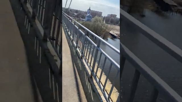 Г.Воскресенск,мост,река Москва. смотреть онлайн