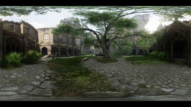 Hogwarts 360º Ambience ? Castle Courtyard | Look around the Scene [Musicless] смотреть онлайн