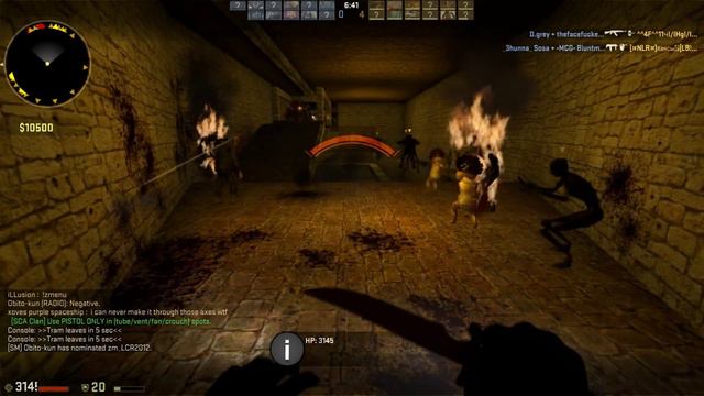 Counter Strike Global Offensive Zombie Escape mod online gameplay on Aztec Temple map смотреть онлайн