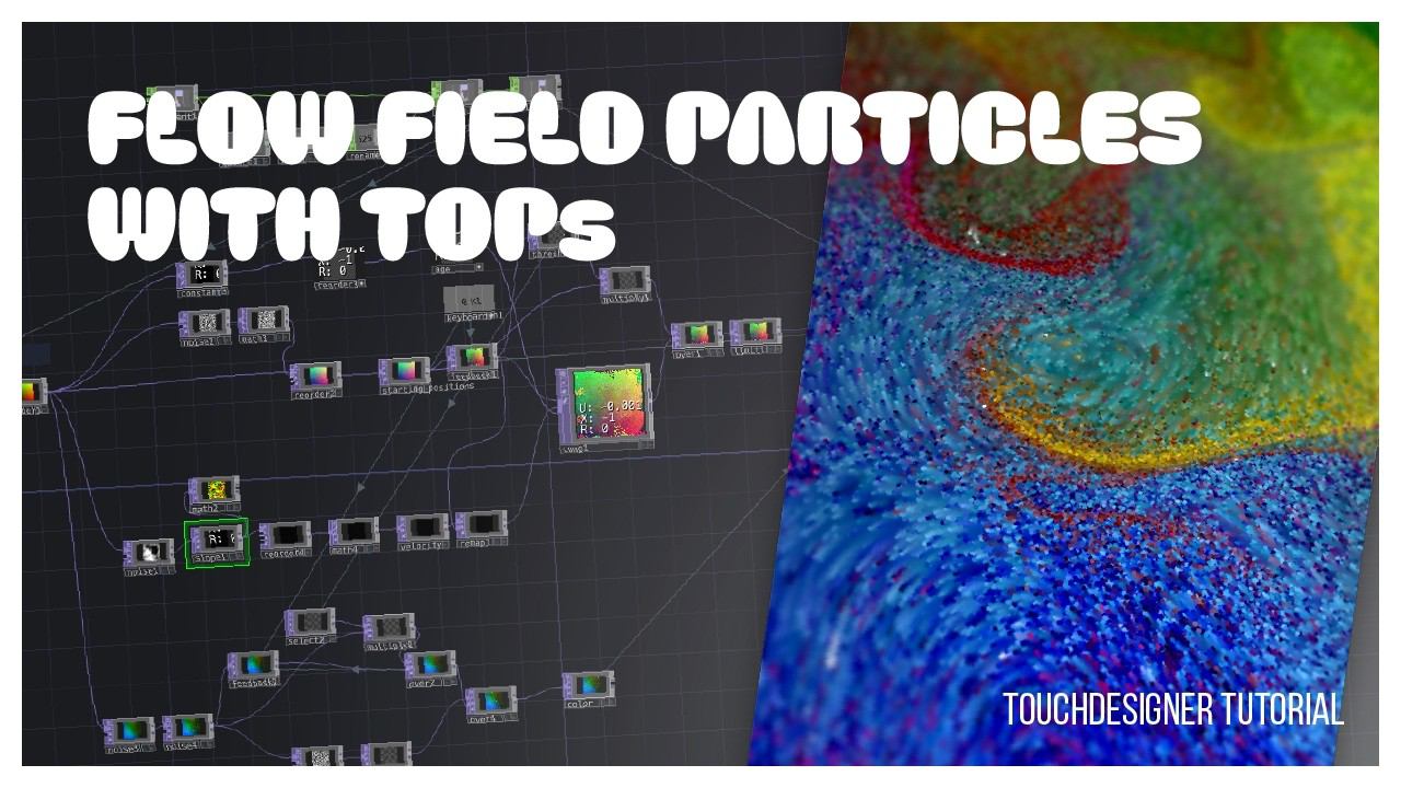 Flow Field Particles in TouchDesigner - All TOPs! смотреть онлайн