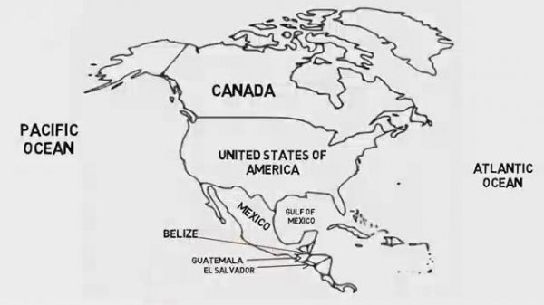 КАРТА МИР (Map of North America)