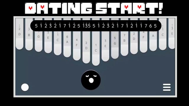 UNDERTALE OST - Dating Start! | Keylimba Tutorial | With Tabs