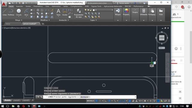 DIBUJANDO EN AUTOCAD 2016 UN IPHONE смотреть онлайн