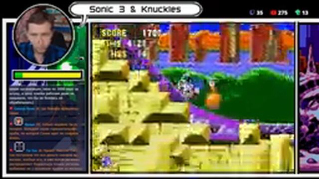 Sonic and Knuckles & Sonic 3 (Sega Genesis) - Собираем все изумруды. смотреть онлайн