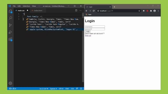 Front end web development tutorial for beginners | How to create a website? [ login page ] смотреть онлайн