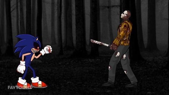Sonic.EXE vs Chainsawman, Jeff, Leatherface, Freddy, Jason, Michael - Drawing Cartoon 2 смотреть онлайн