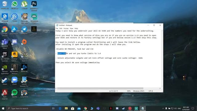 Dell G5 5590 Core i7-9750-H / Gtx1660 ti Undervolting and the the numbers you need. смотреть онлайн