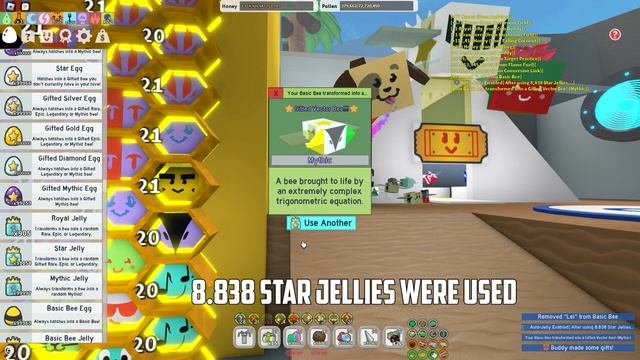 Can You Get MYTHIC BEES From STAR JELLY??| Bee Swarm Simulator