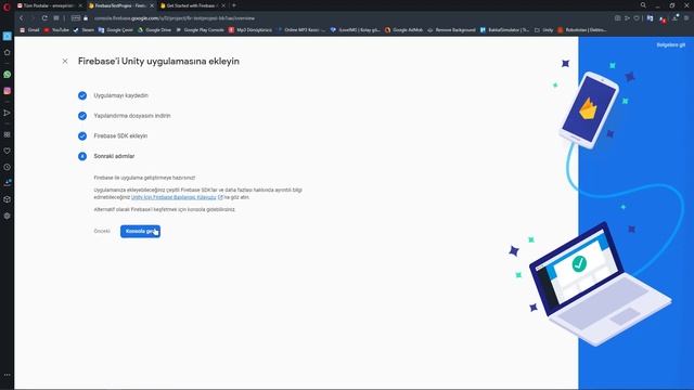 Firebase Projesi Oluşturma ve SDK ları Projeye Ekleme | Unity Firebase Dersleri #1 смотреть онлайн