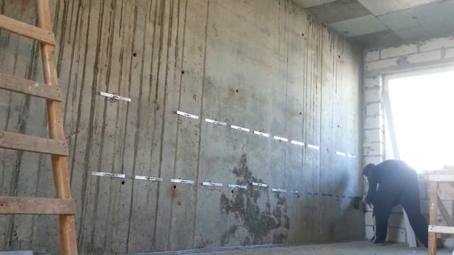 Монтаж скоб к бетонной стене смотреть онлайн