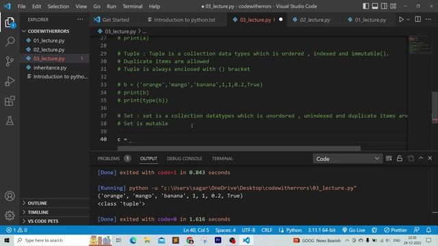 Introduction to Data-types and Variable in python. | Python Tutorial #4 смотреть онлайн